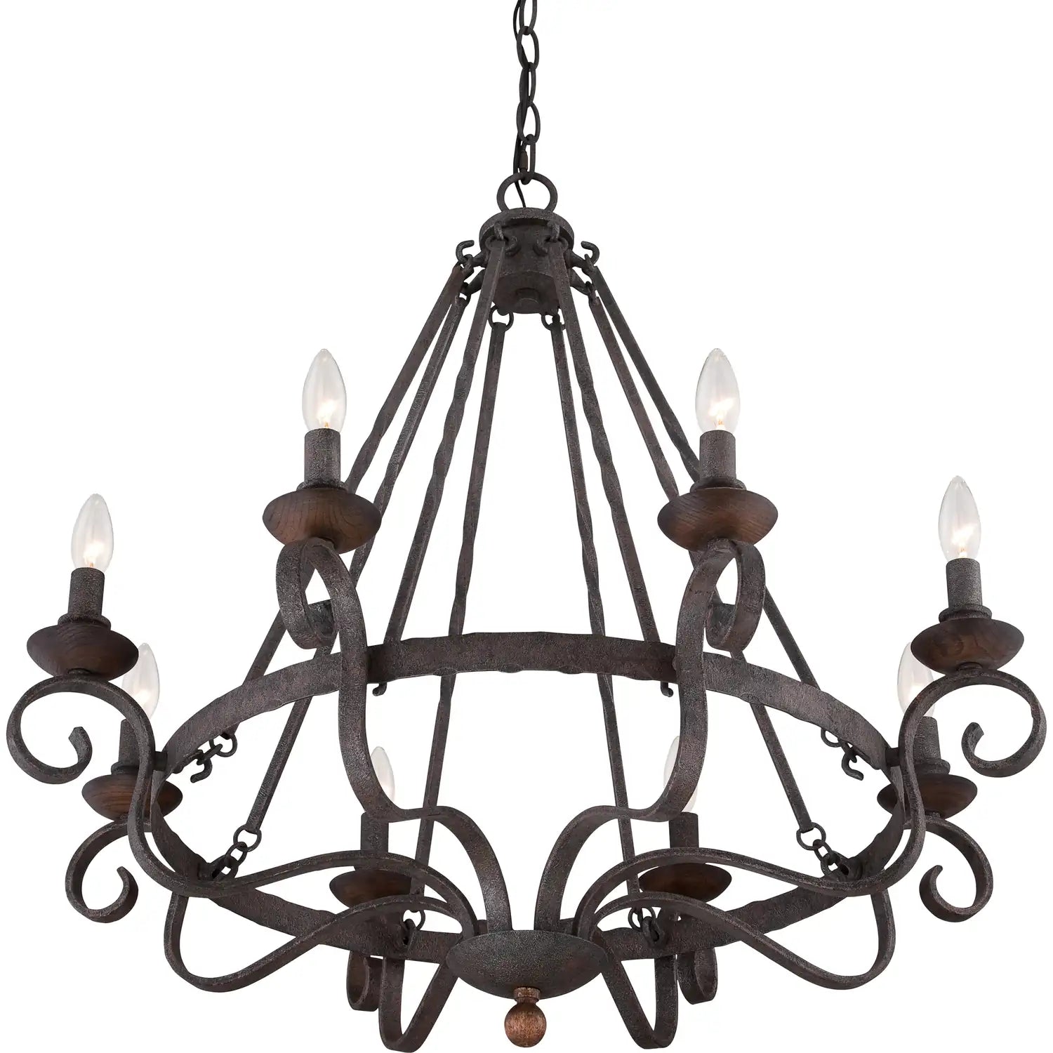 QUOIZEL, NOBLE CHANDELIER, CHANDELIER LIGHT