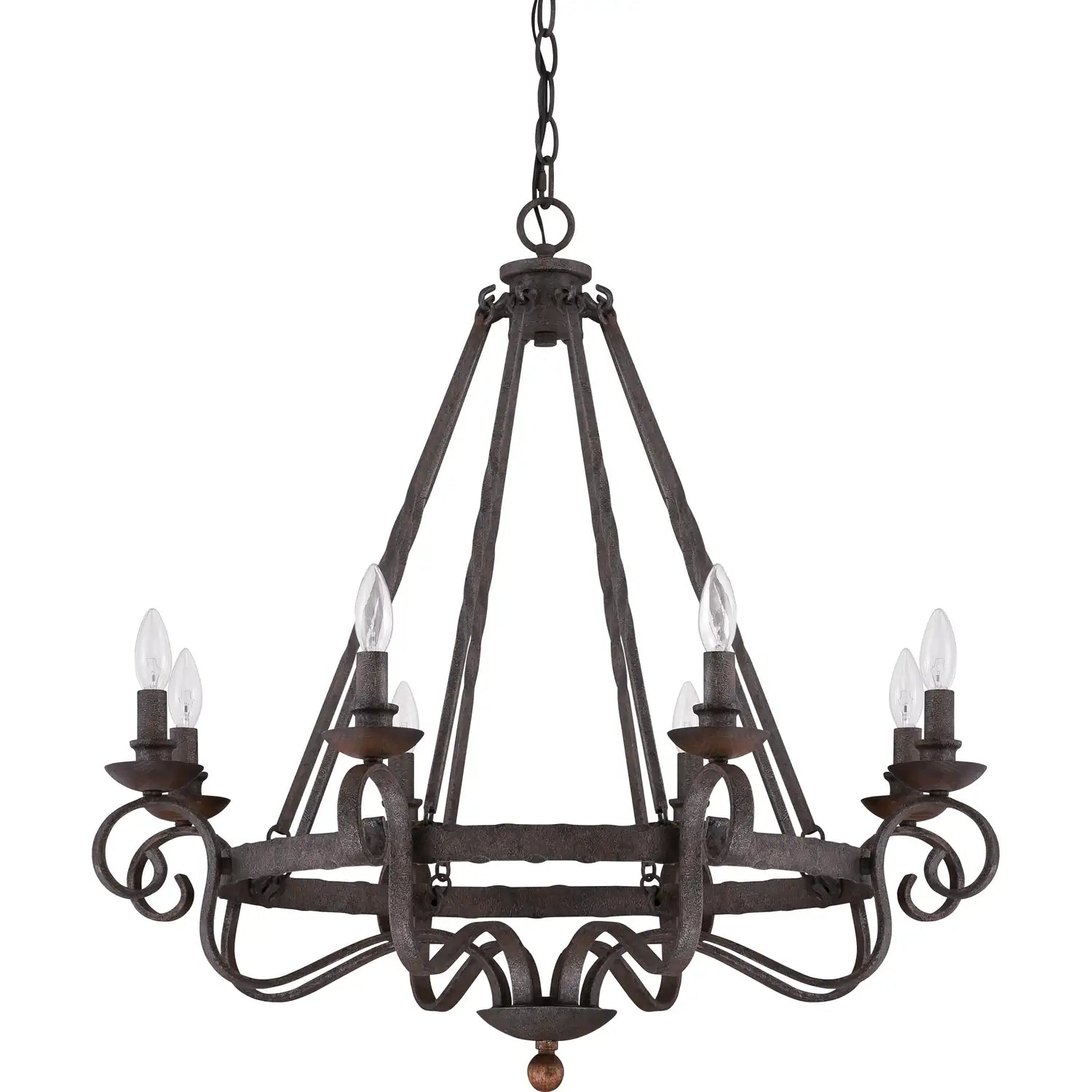 QUOIZEL, NOBLE CHANDELIER, CHANDELIER LIGHT