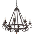 QUOIZEL, NOBLE CHANDELIER, CHANDELIER LIGHT
