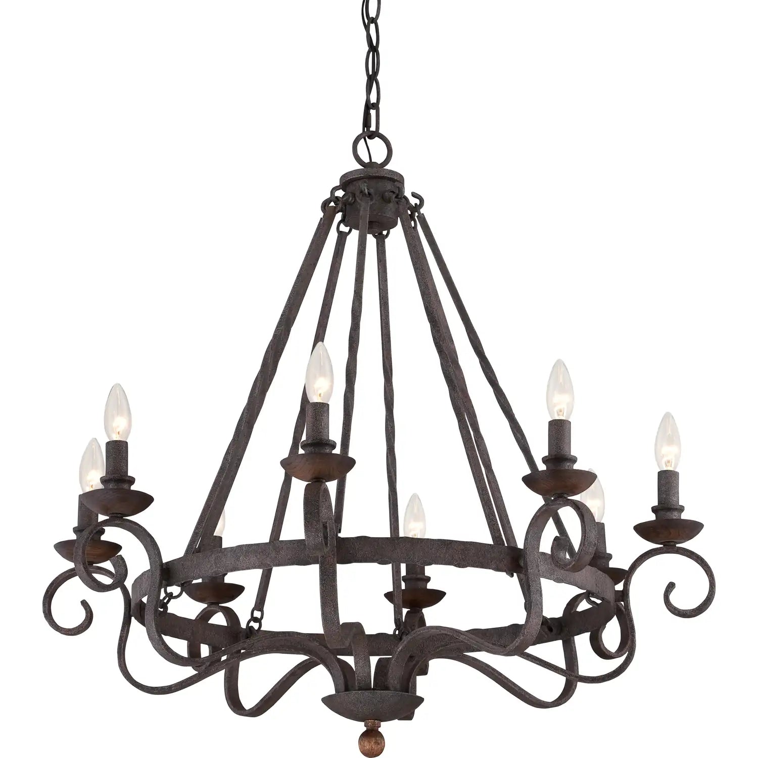 QUOIZEL, NOBLE CHANDELIER, CHANDELIER LIGHT
