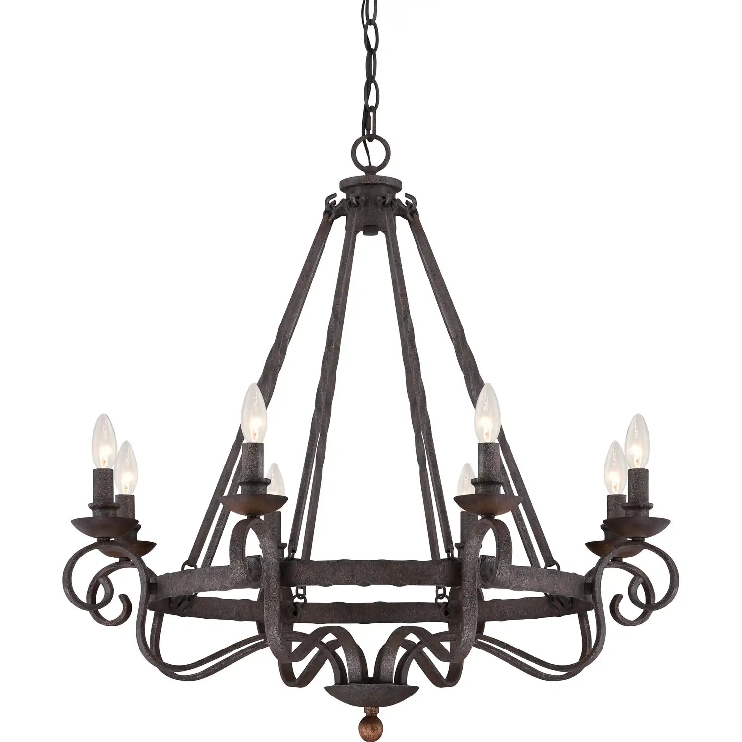 QUOIZEL, NOBLE CHANDELIER, CHANDELIER LIGHT