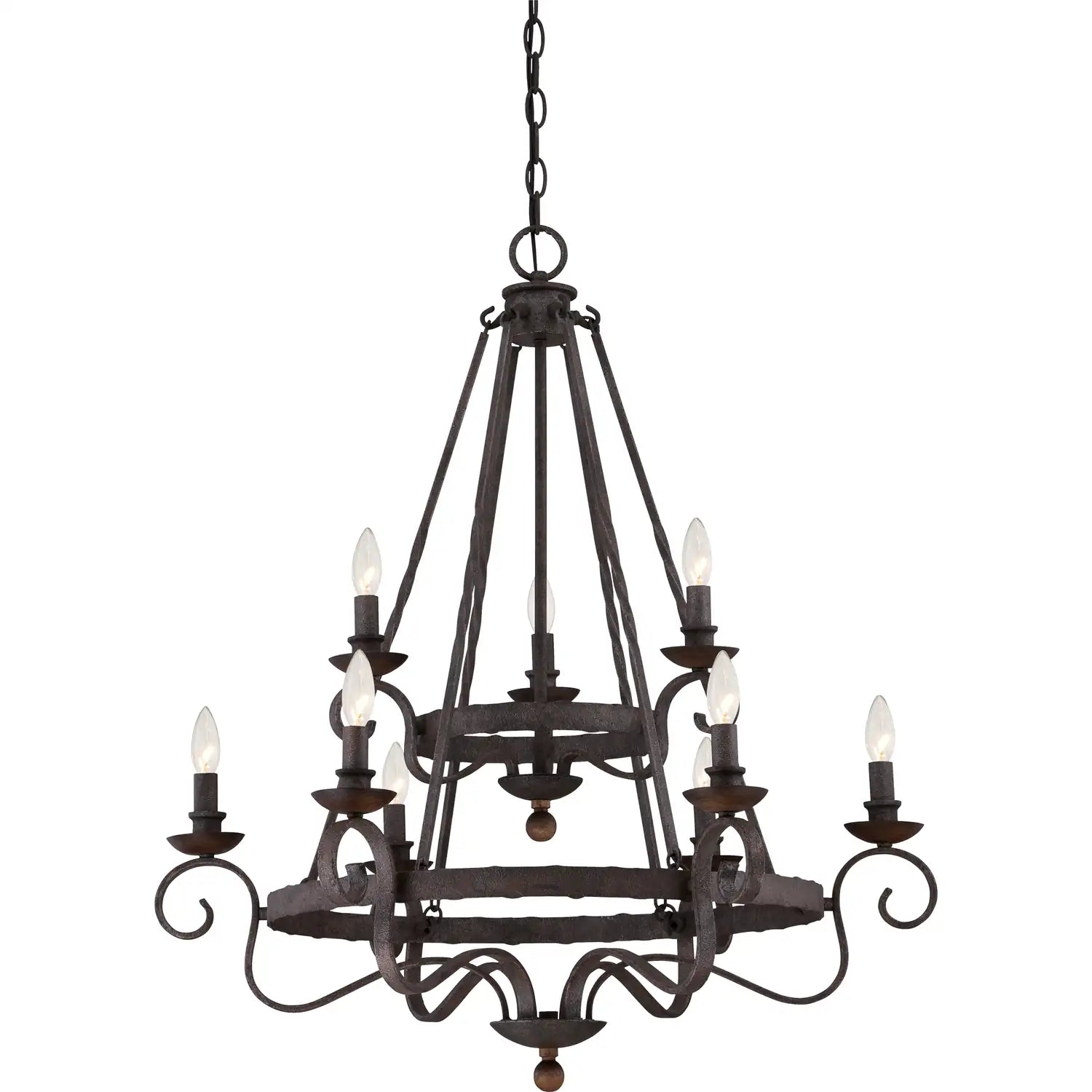 QUOIZEL, NOBLE CHANDELIER, CHANDELIER LIGHT