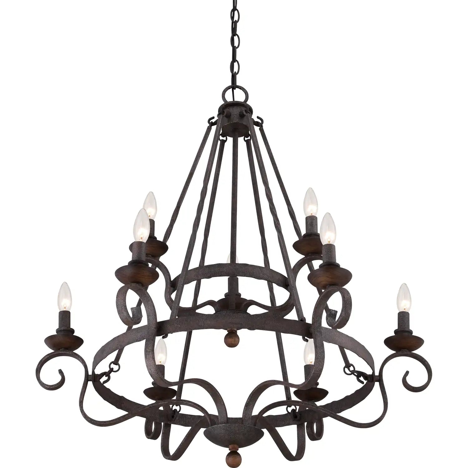 QUOIZEL, NOBLE CHANDELIER, CHANDELIER LIGHT