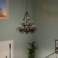 QUOIZEL, NOBLE CHANDELIER, CHANDELIER LIGHT