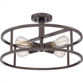 QUOIZEL, NEW HARBOR SEMI-FLUSH MOUNT, SEMI FLUSH MOUNT LIGHT