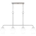 QUOIZEL, NIELSON ISLAND CHANDELIER, LINEAR LIGHT