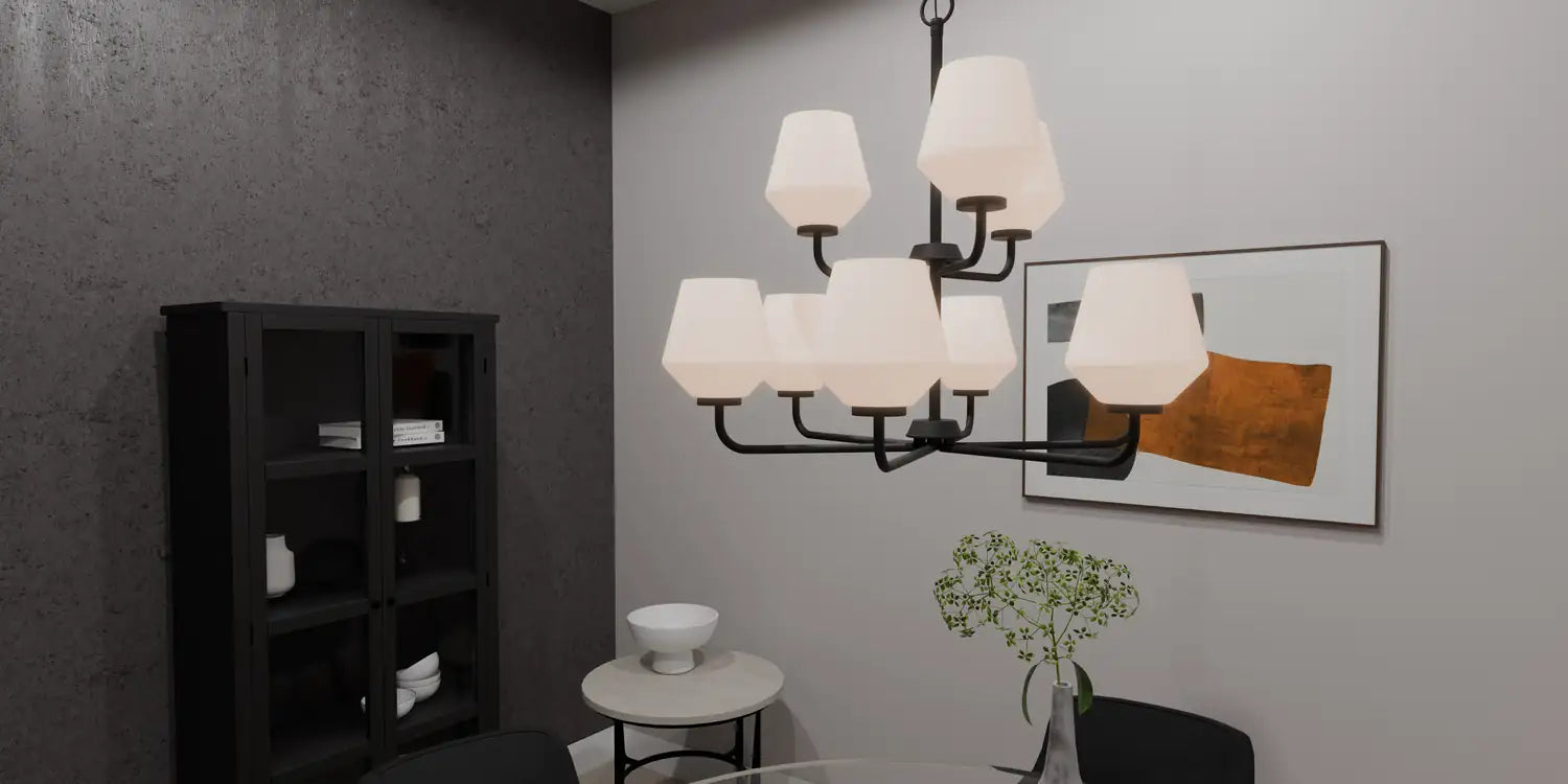 QUOIZEL, NIELSON CHANDELIER, CHANDELIER LIGHT
