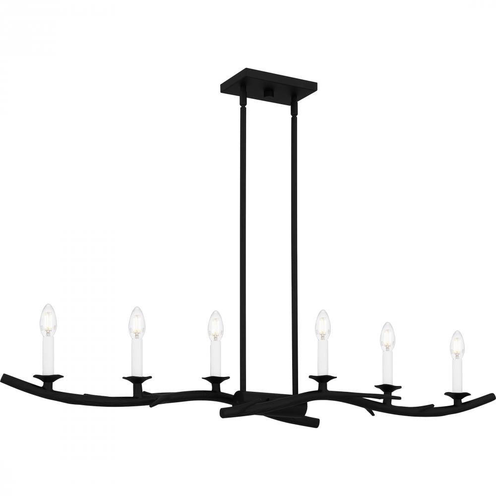 QUOIZEL, OAKLEY ISLAND CHANDELIER, LINEAR LIGHT