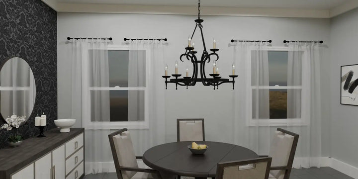 QUOIZEL, OCTAVIA CHANDELIER, CHANDELIER LIGHT