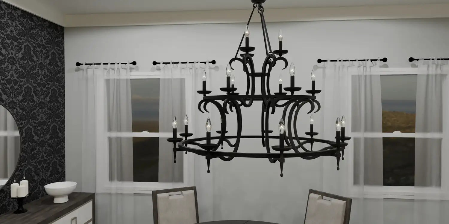 QUOIZEL, OCTAVIA CHANDELIER, CHANDELIER LIGHT