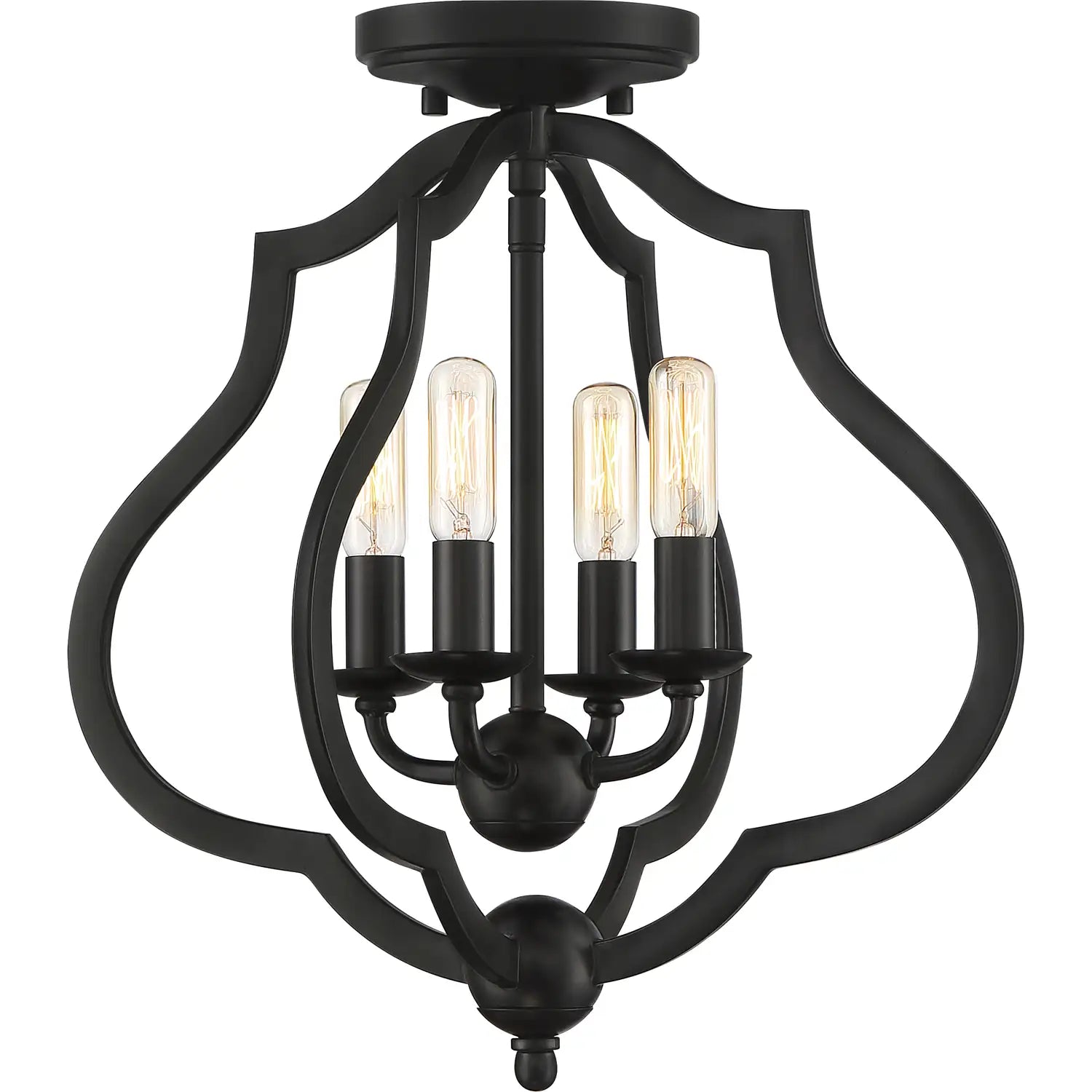 QUOIZEL, O'KEEFE SEMI-FLUSH MOUNT, SEMI FLUSH MOUNT LIGHT