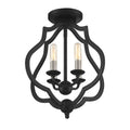 QUOIZEL, O'KEEFE SEMI-FLUSH MOUNT, SEMI FLUSH MOUNT LIGHT