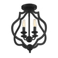 QUOIZEL, O'KEEFE SEMI-FLUSH MOUNT, SEMI FLUSH MOUNT LIGHT