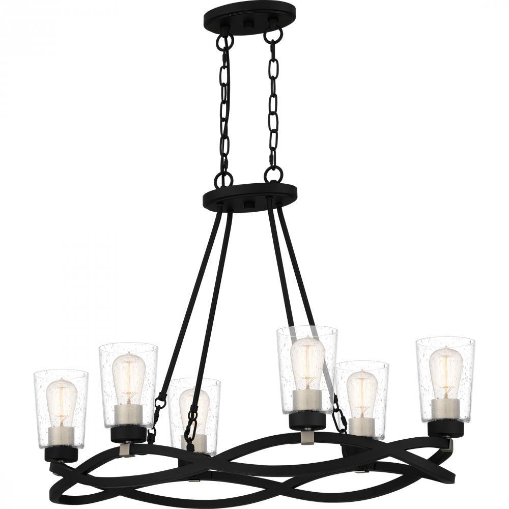 QUOIZEL, OVERLOOK ISLAND CHANDELIER, LINEAR LIGHT