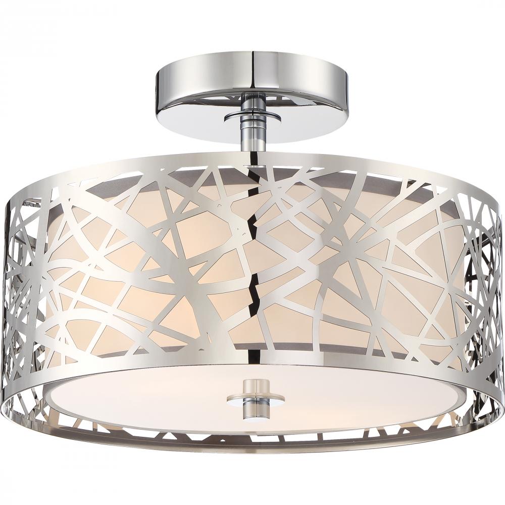 QUOIZEL, ABODE SEMI-FLUSH MOUNT, SEMI FLUSH MOUNT LIGHT