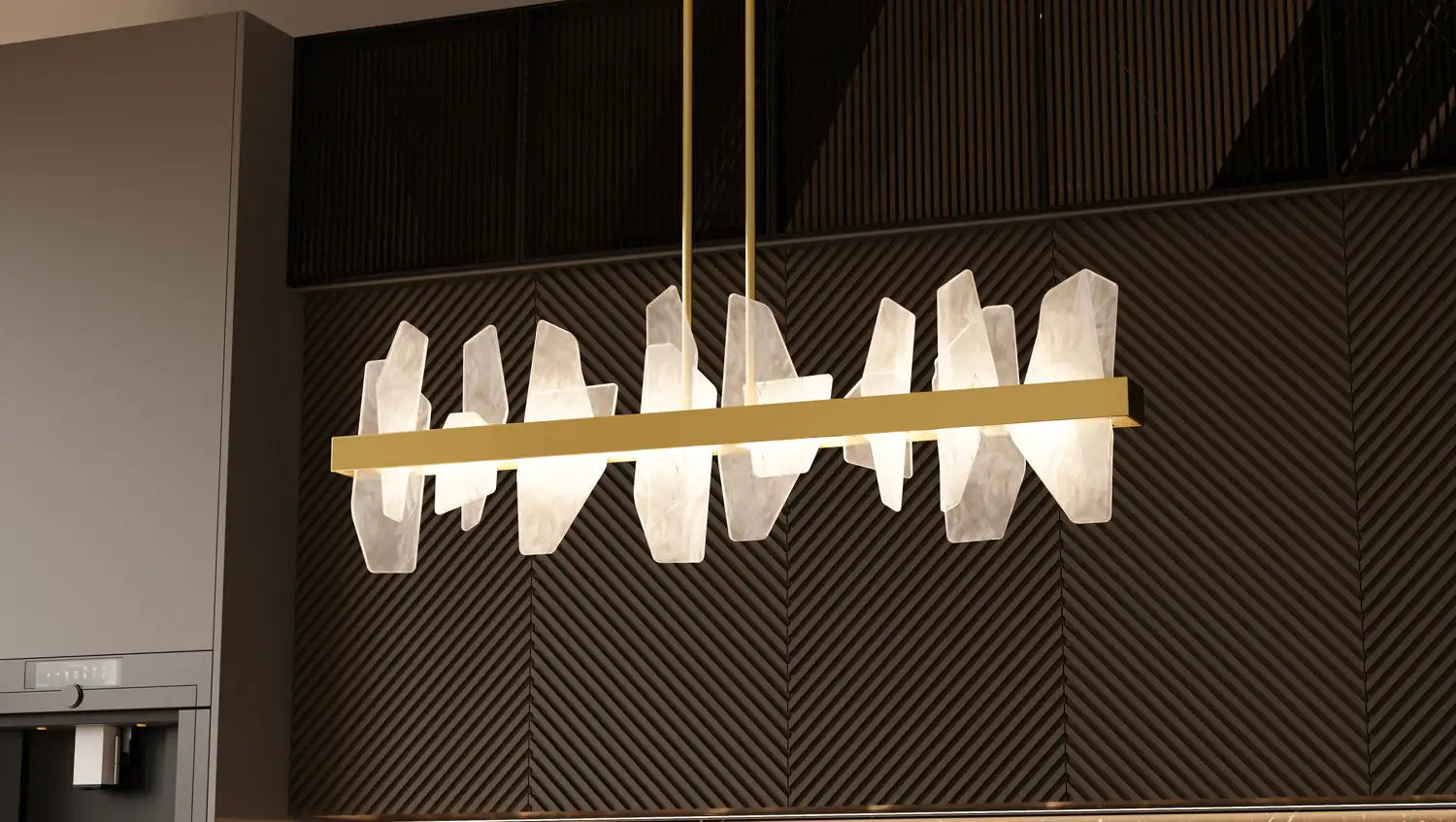 QUOIZEL, AURELIA ISLAND CHANDELIER, LINEAR LIGHT