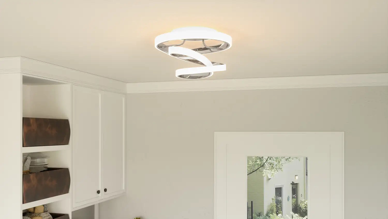 QUOIZEL, AVIVA SEMI-FLUSH MOUNT, SEMI FLUSH MOUNT LIGHT