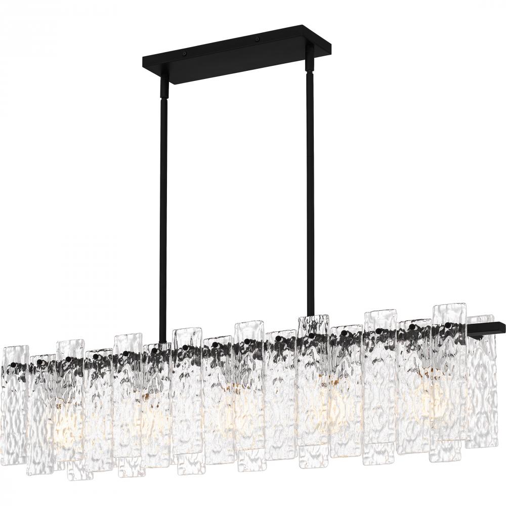 QUOIZEL, CASPIAN ISLAND CHANDELIER, LINEAR LIGHT