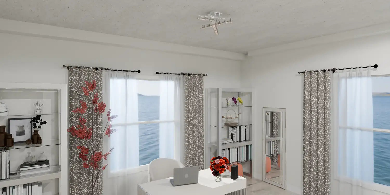 QUOIZEL, COMET SEMI-FLUSH MOUNT, SEMI FLUSH MOUNT LIGHT