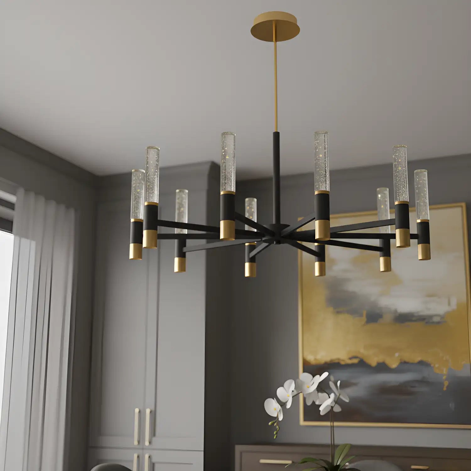 QUOIZEL, DAVIES CHANDELIER, CHANDELIER LIGHT