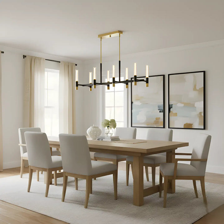 QUOIZEL, DAVIES ISLAND CHANDELIER, LINEAR LIGHT