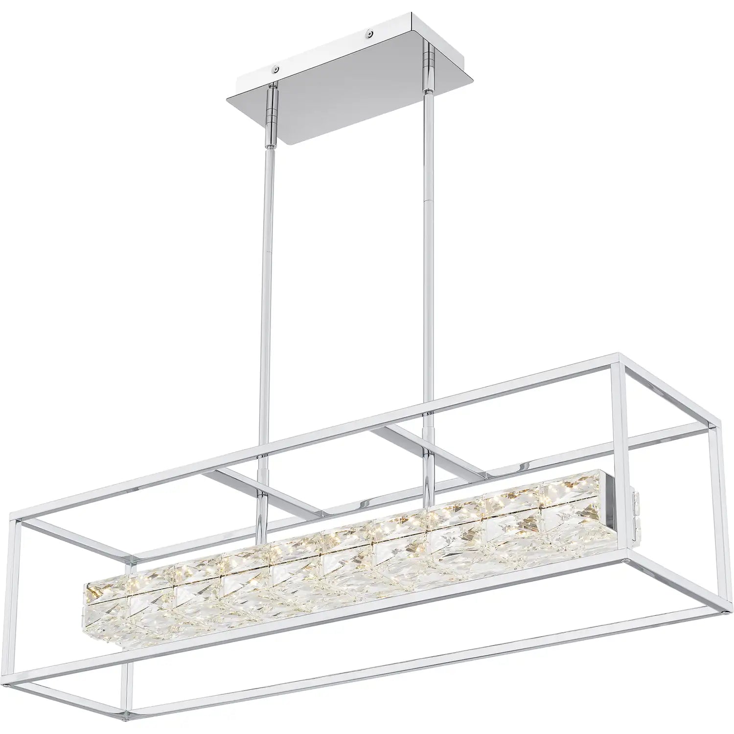 QUOIZEL, DAZZLE ISLAND CHANDELIER, LINEAR LIGHT