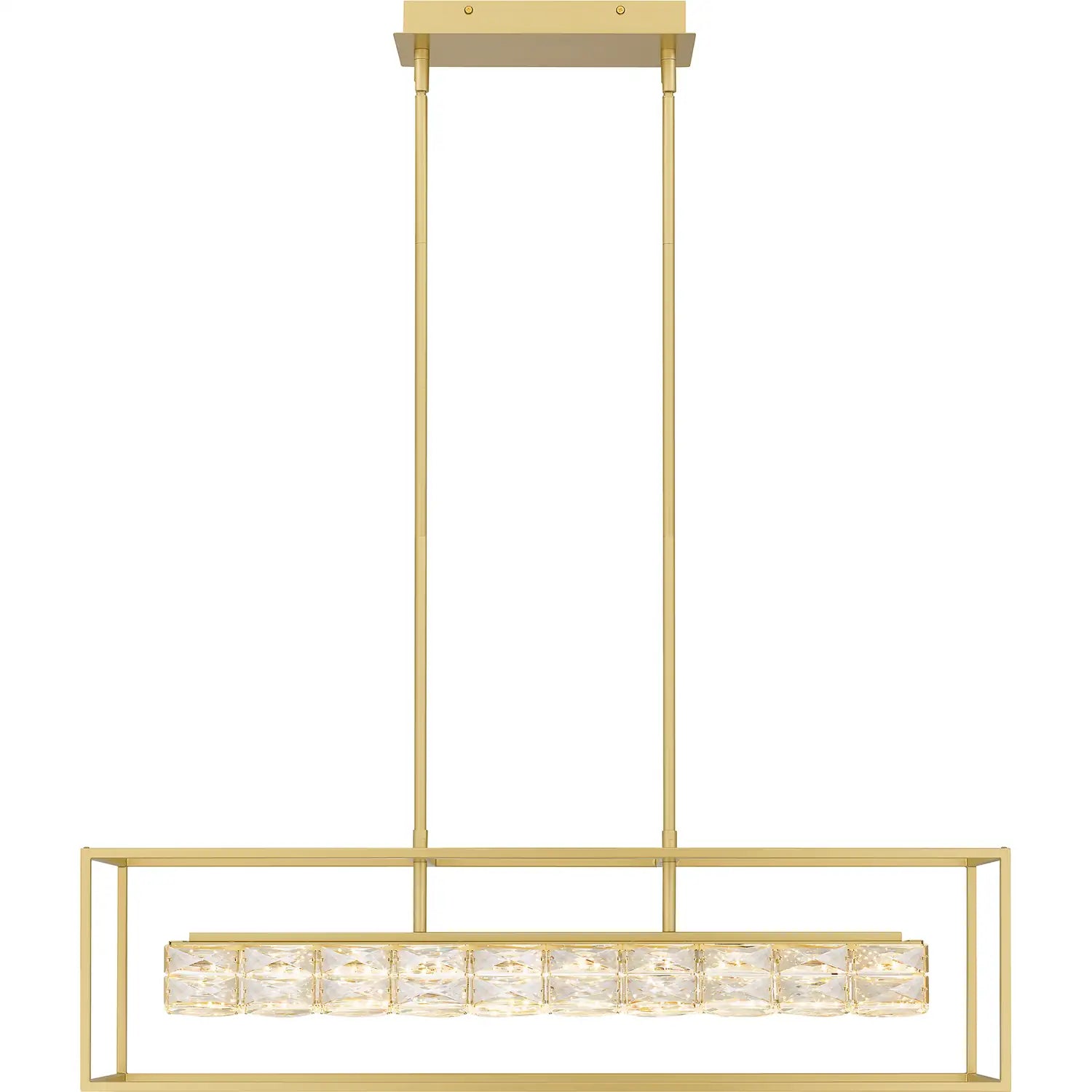 QUOIZEL, DAZZLE ISLAND CHANDELIER, LINEAR LIGHT