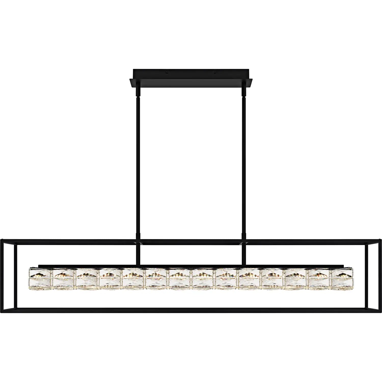 QUOIZEL, DAZZLE ISLAND CHANDELIER, LINEAR LIGHT