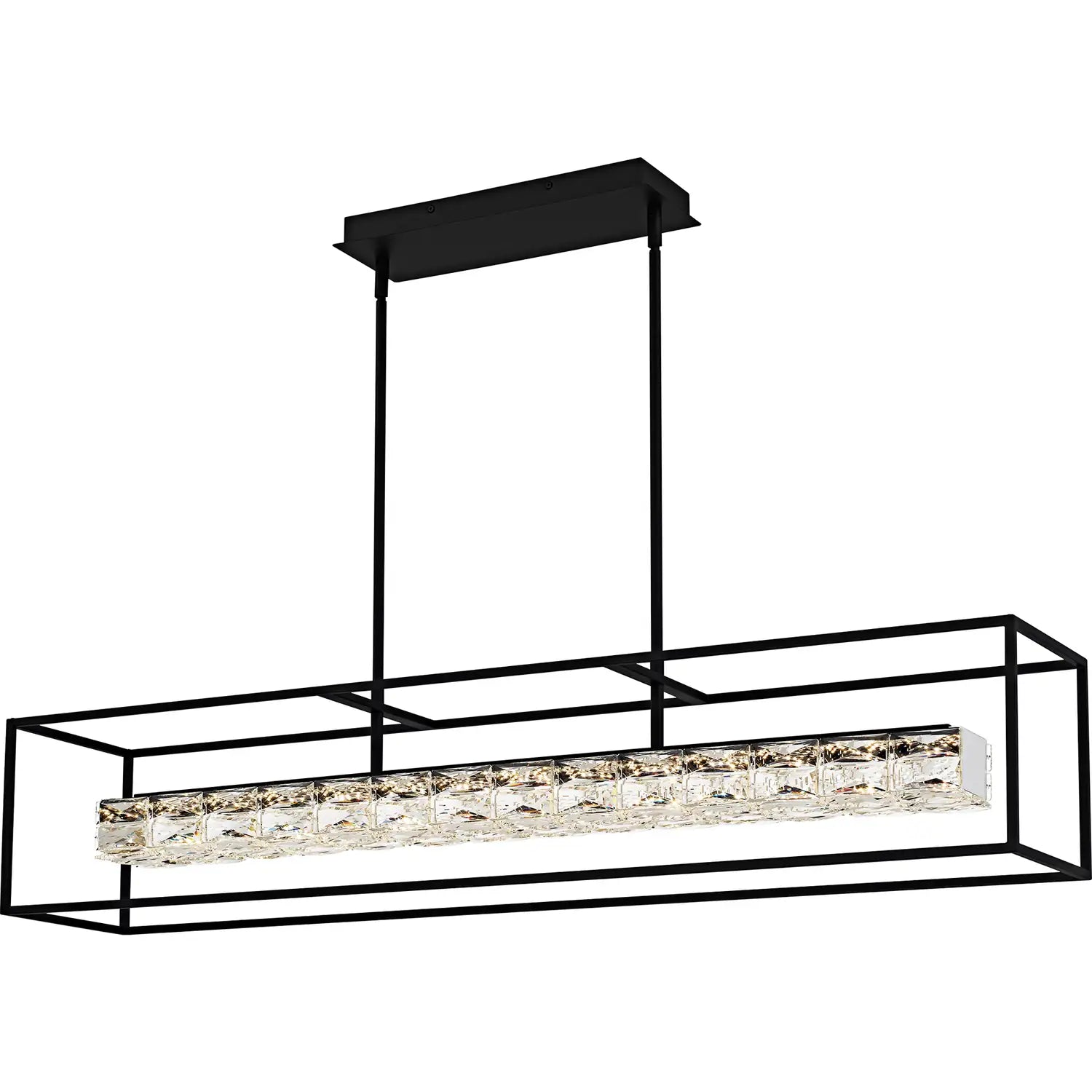 QUOIZEL, DAZZLE ISLAND CHANDELIER, LINEAR LIGHT