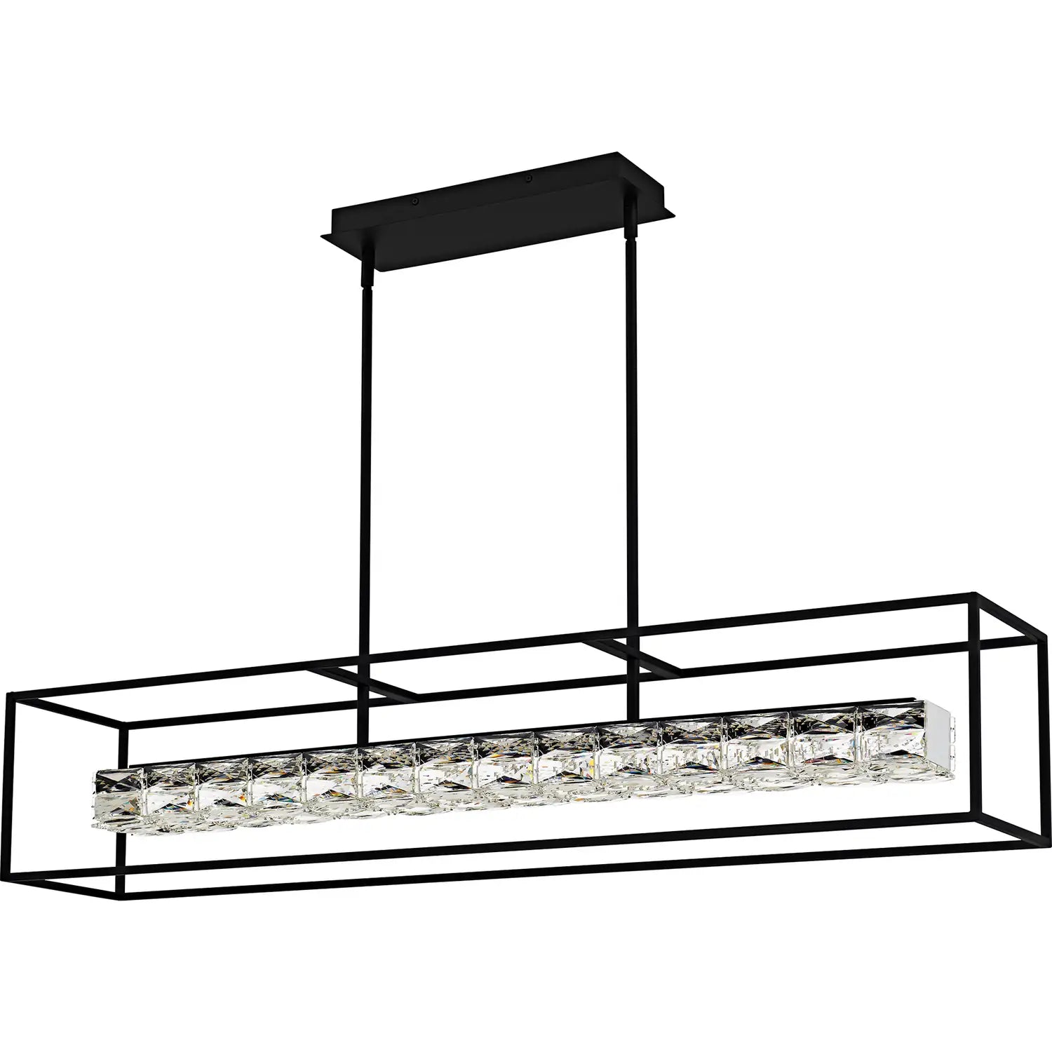 QUOIZEL, DAZZLE ISLAND CHANDELIER, LINEAR LIGHT