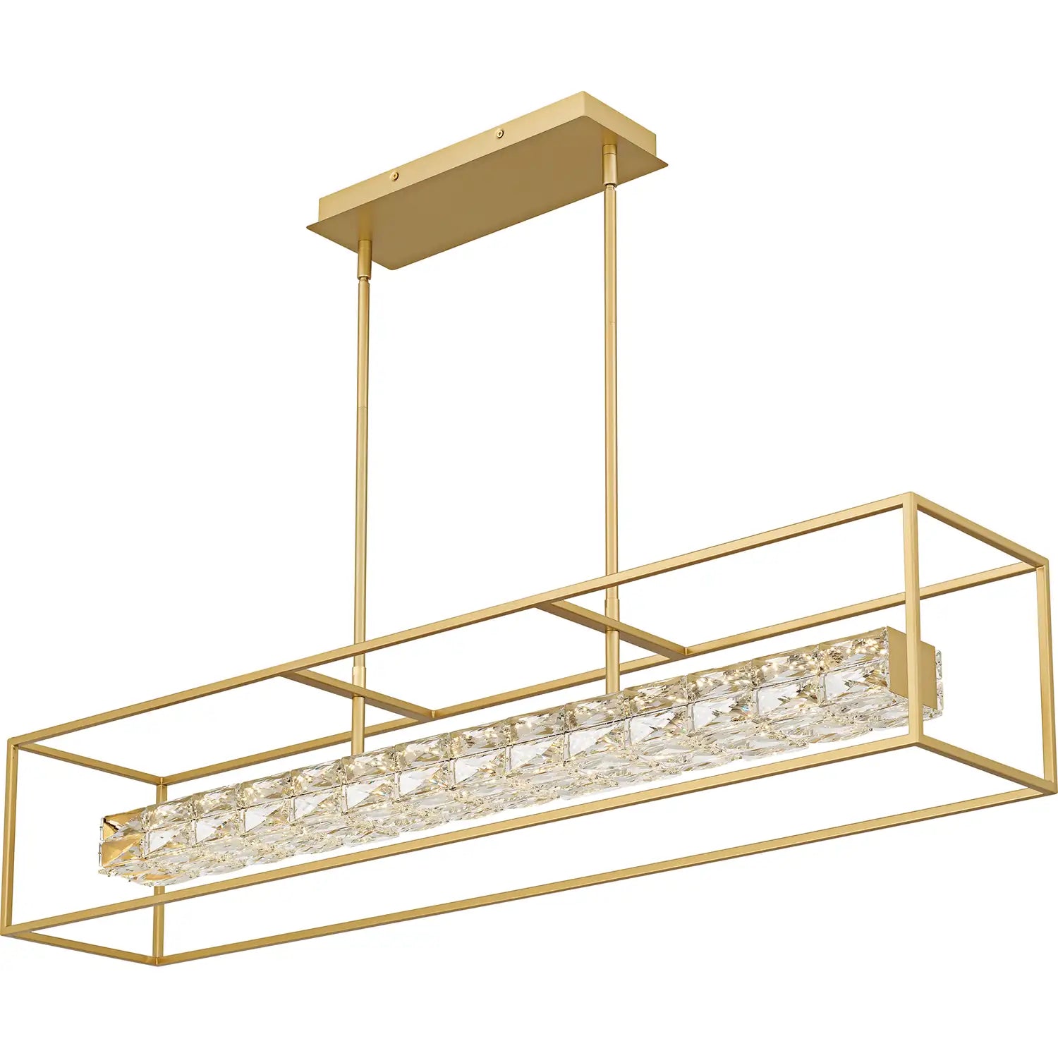 QUOIZEL, DAZZLE ISLAND CHANDELIER, LINEAR LIGHT