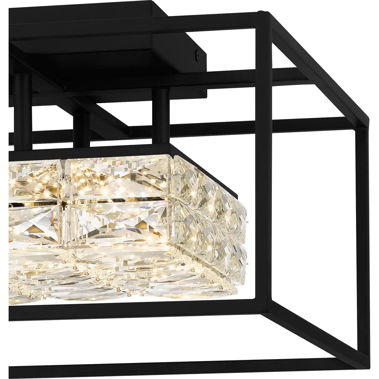 QUOIZEL, DAZZLE SEMI-FLUSH MOUNT, SEMI FLUSH MOUNT LIGHT