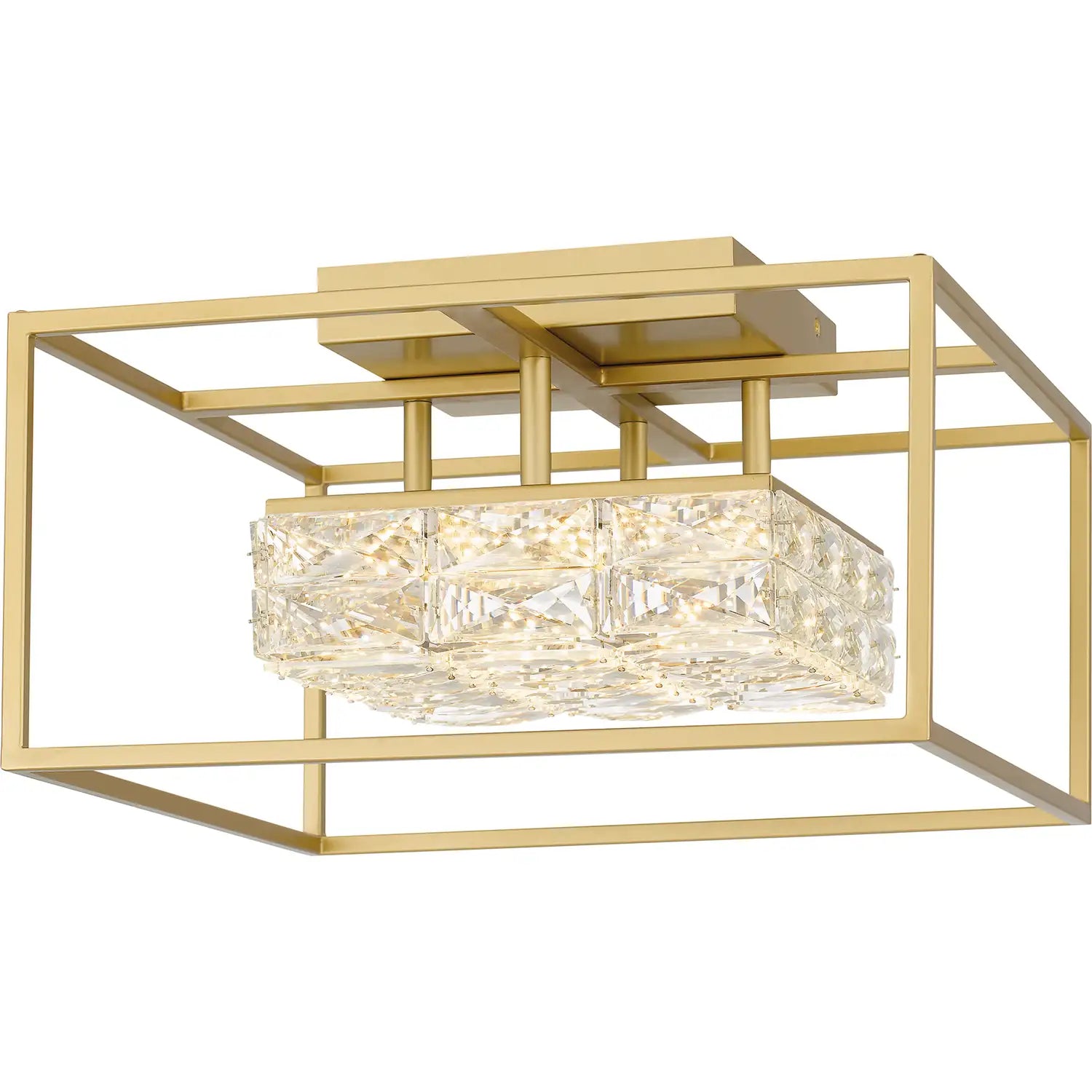 QUOIZEL, DAZZLE SEMI-FLUSH MOUNT, SEMI FLUSH MOUNT LIGHT