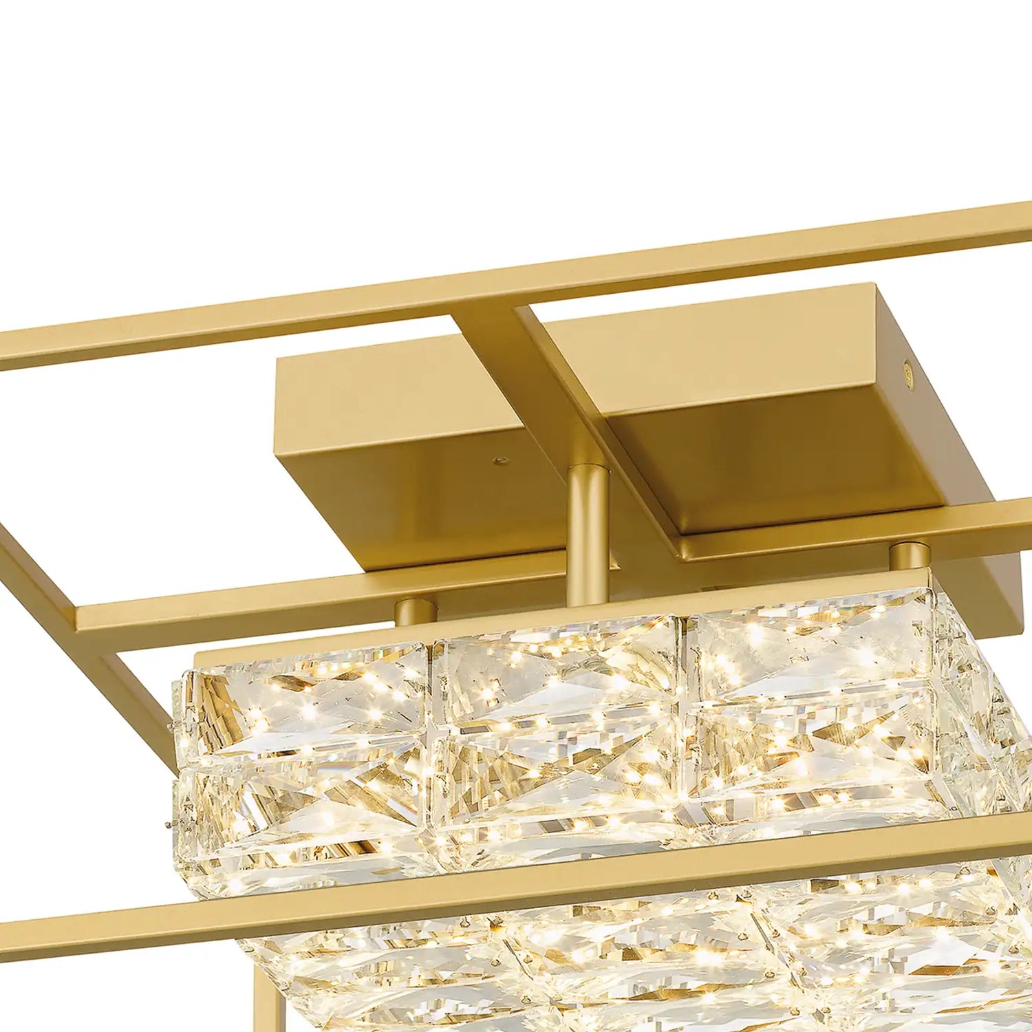 QUOIZEL, DAZZLE SEMI-FLUSH MOUNT, SEMI FLUSH MOUNT LIGHT