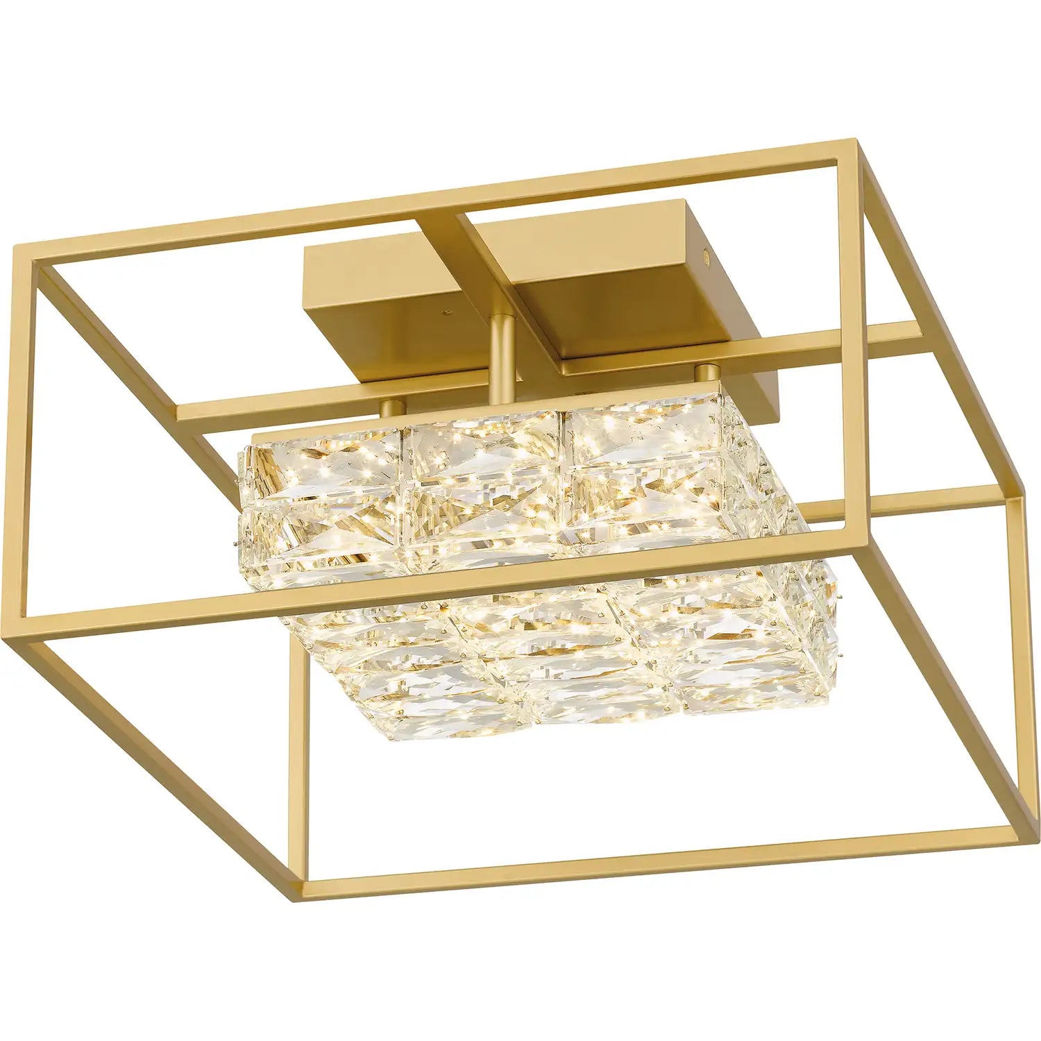 QUOIZEL, DAZZLE SEMI-FLUSH MOUNT, SEMI FLUSH MOUNT LIGHT