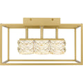 QUOIZEL, DAZZLE SEMI-FLUSH MOUNT, SEMI FLUSH MOUNT LIGHT
