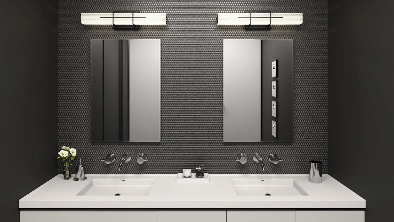 QUOIZEL, GEMINI BATH LIGHT, BATH VANITY LIGHT