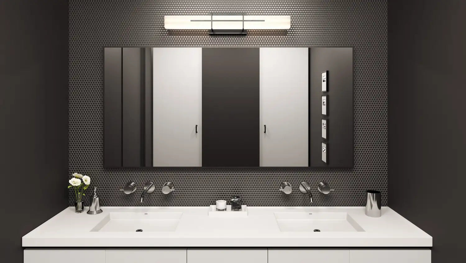 QUOIZEL, GEMINI BATH LIGHT, BATH VANITY LIGHT