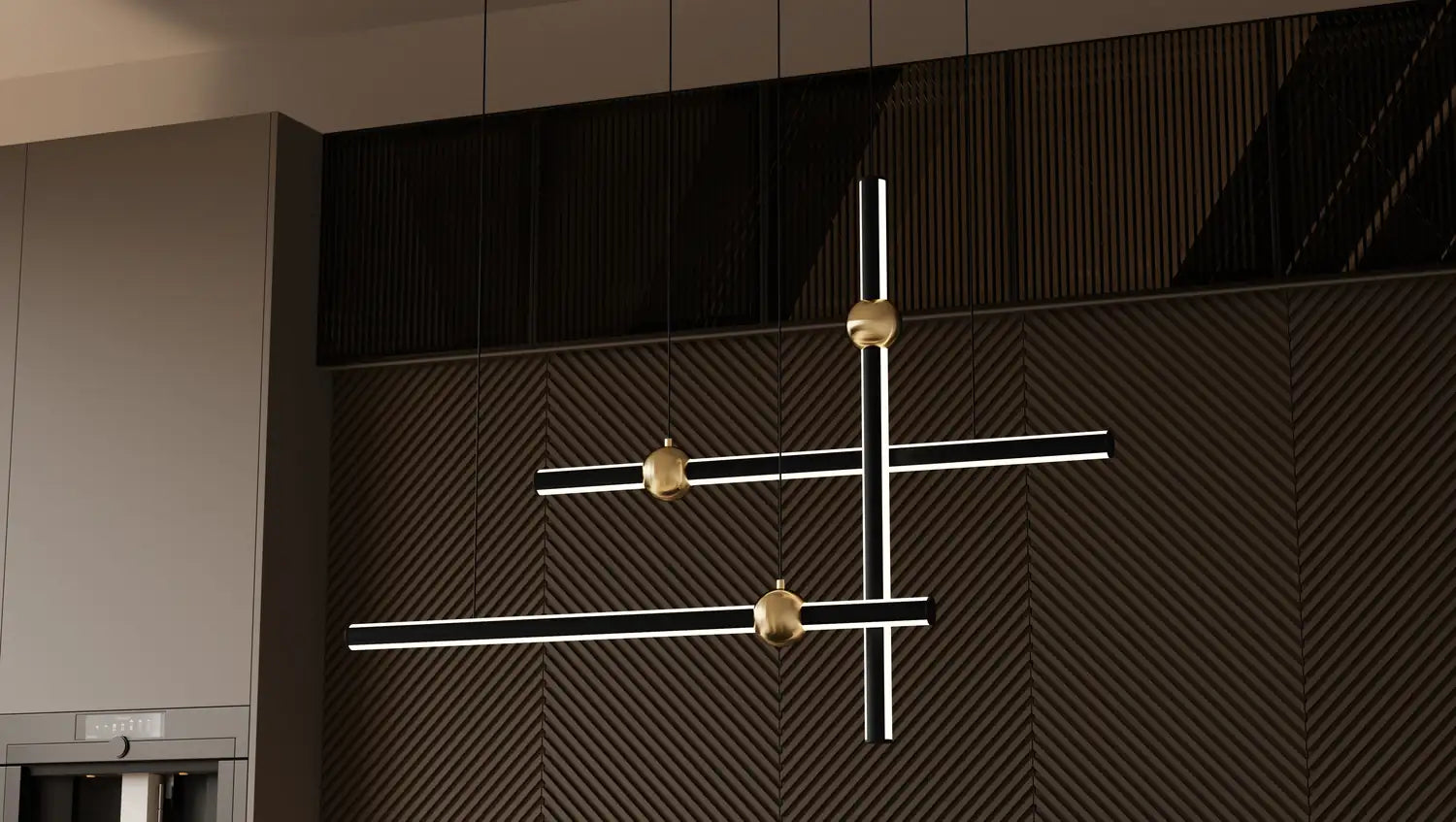 QUOIZEL, HARVICK ISLAND CHANDELIER, LINEAR LIGHT