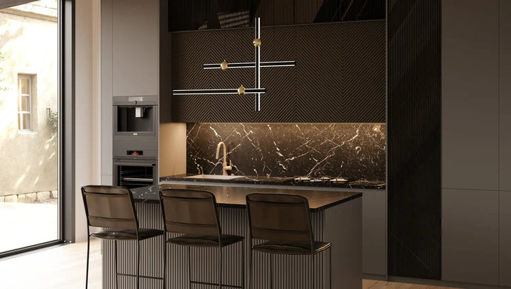 QUOIZEL, HARVICK ISLAND CHANDELIER, LINEAR LIGHT