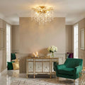 QUOIZEL, ISOBEL SEMI-FLUSH MOUNT, SEMI FLUSH MOUNT LIGHT