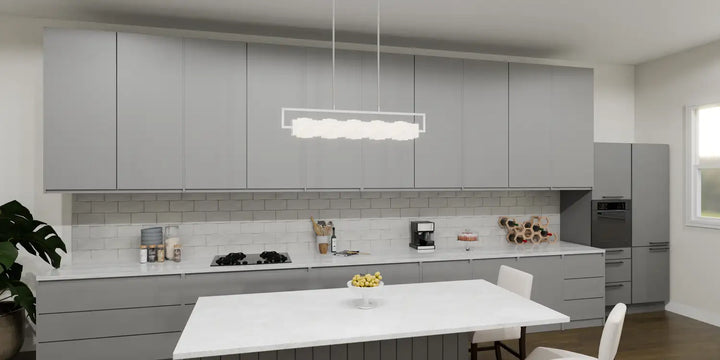 QUOIZEL, KLASS ISLAND CHANDELIER, LINEAR LIGHT