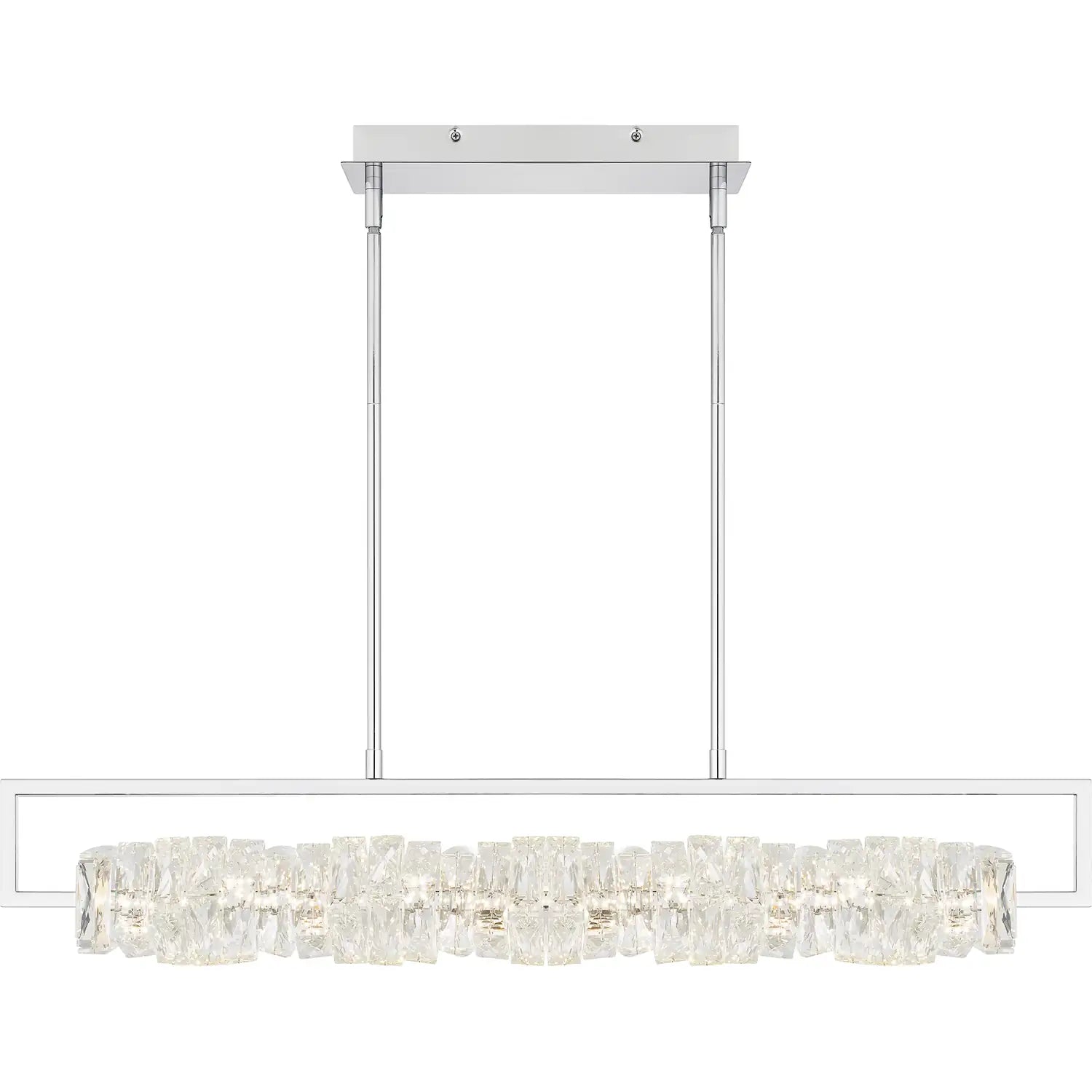 QUOIZEL, KLASS ISLAND CHANDELIER, LINEAR LIGHT