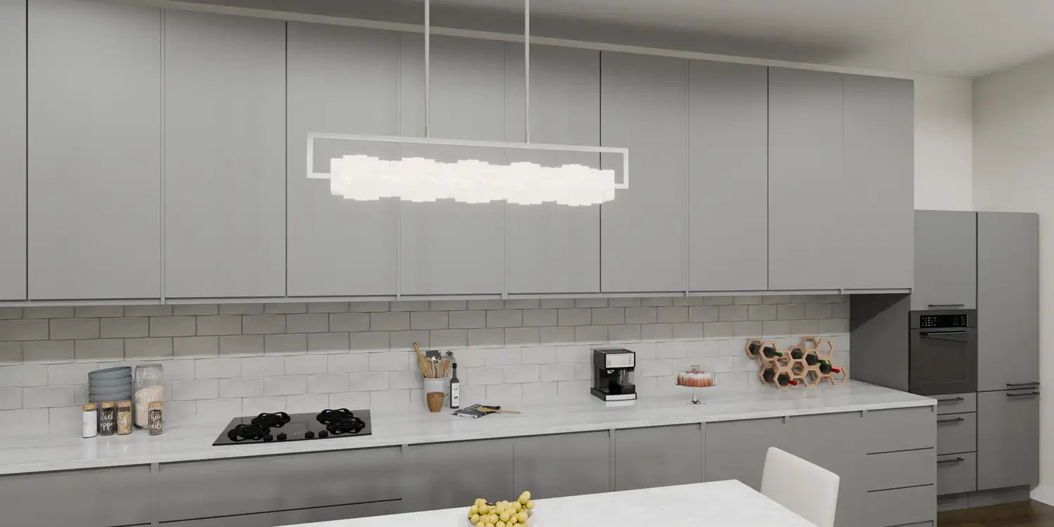 QUOIZEL, KLASS ISLAND CHANDELIER, LINEAR LIGHT