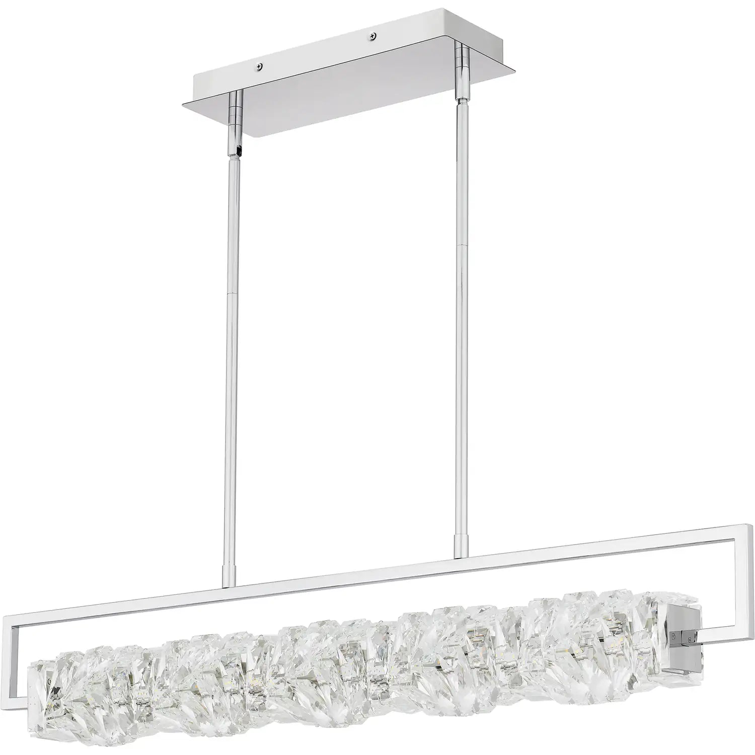 QUOIZEL, KLASS ISLAND CHANDELIER, LINEAR LIGHT