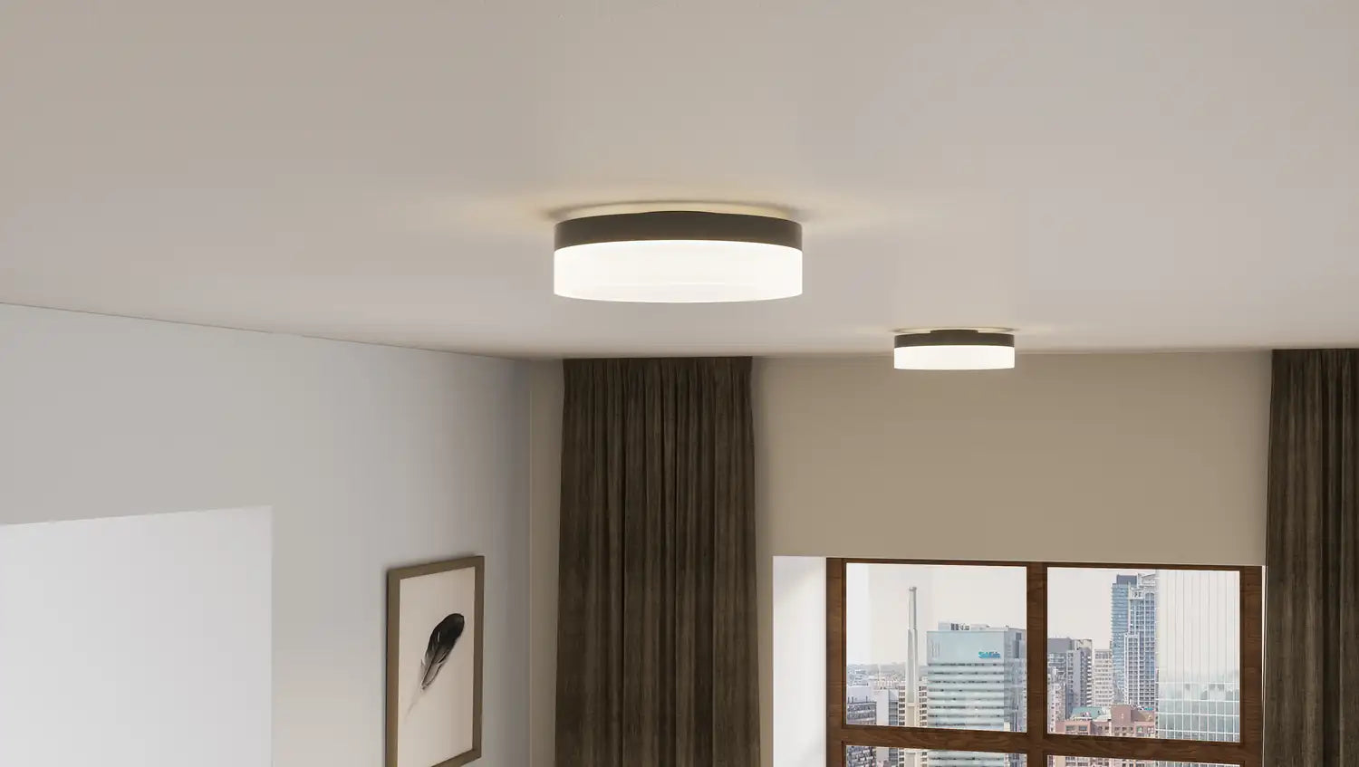 QUOIZEL, COHEN FLUSH MOUNT, FLUSH MOUNT CEILING LIGHTS