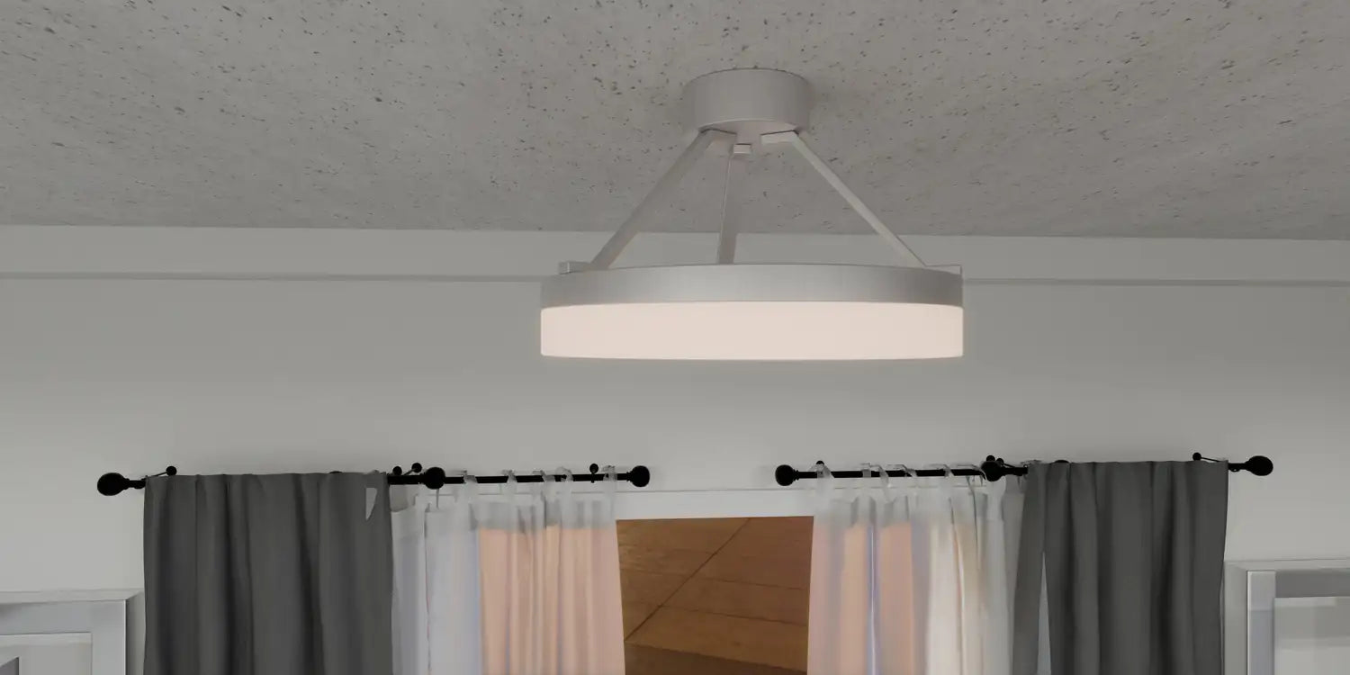 QUOIZEL, COHEN SEMI-FLUSH MOUNT, SEMI FLUSH MOUNT LIGHT