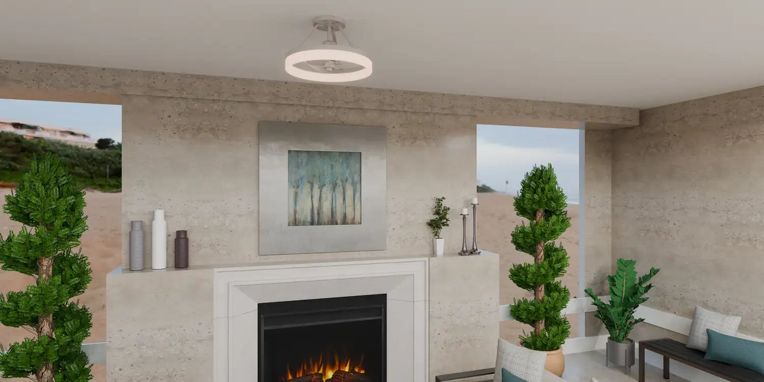 QUOIZEL, COHEN FANDELIER, SEMI FLUSH MOUNT LIGHT