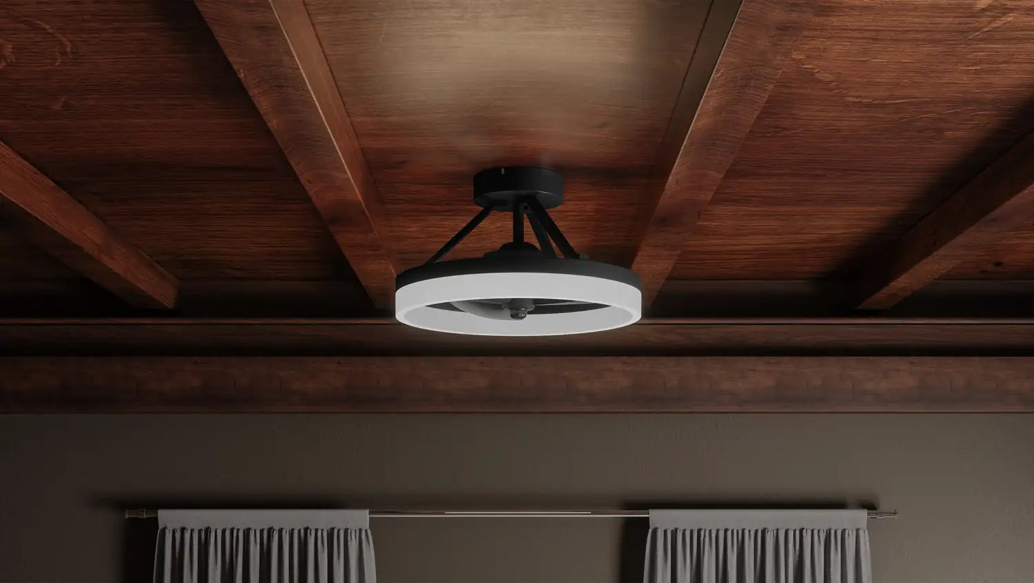 QUOIZEL, COHEN FANDELIER, SEMI FLUSH MOUNT LIGHT