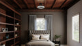 QUOIZEL, COHEN FANDELIER, SEMI FLUSH MOUNT LIGHT
